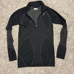 Gymshark size Small workout fitted long sleeve top